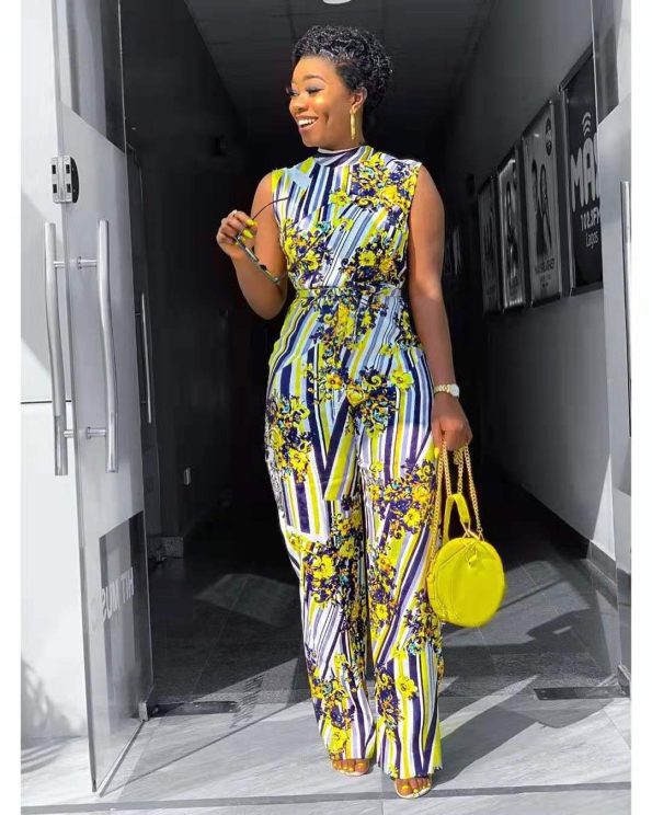 Bold & Beautiful Striped Floral Jumpsuit - Image 6