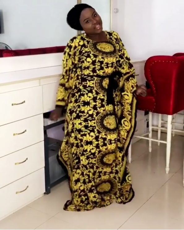 Printed Round Neck European American And African Popular Women's Long Skirt