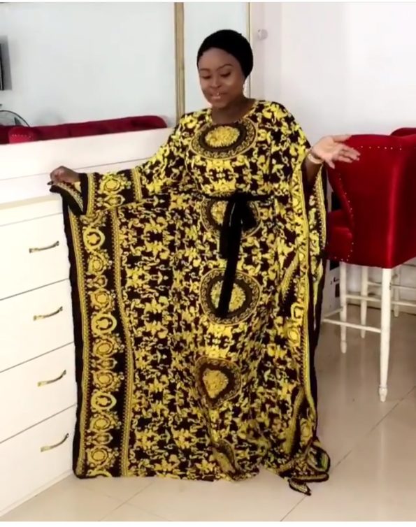 Printed Round Neck European American And African Popular Women's Long Skirt - Image 3