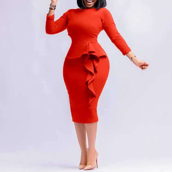 Fashion Elegant African Plus Size Dress - Image 4