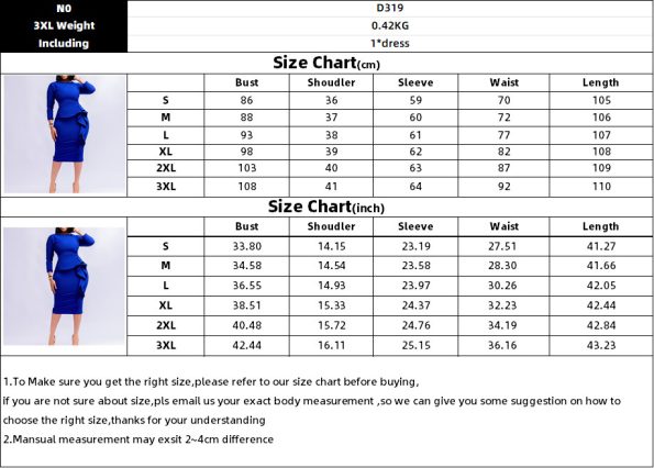 Fashion Elegant African Plus Size Dress - Image 5