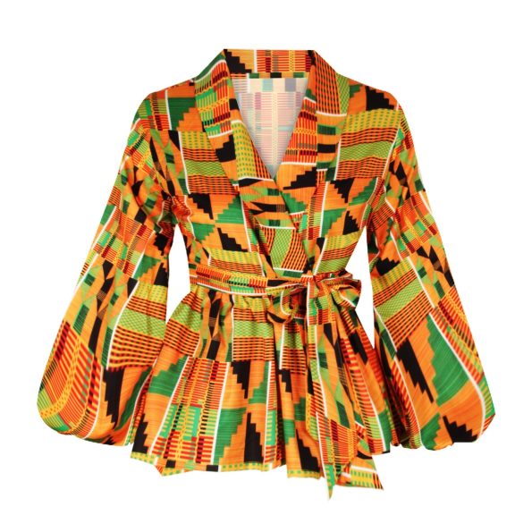 African Print Shirt And S-xl Women's Shirt - Image 3